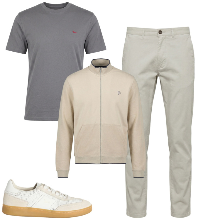 Outfit uomo - Total look #2481533. Stile Casual per Tutti i giorni. Abbinamento con t-shirt, sneakers, pantaloni, felpe.