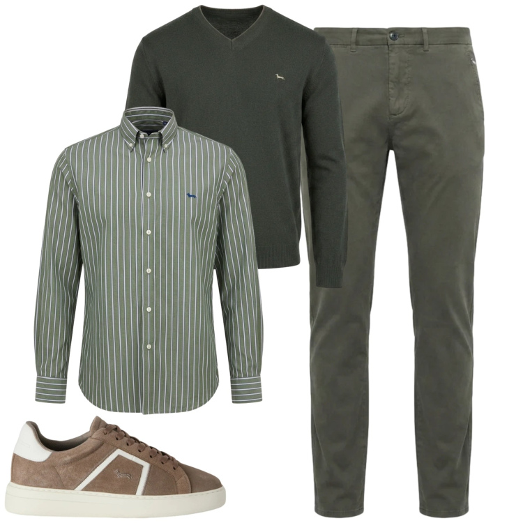 Outfit uomo - City. Stile Urban per Tutti i giorni. Abbinamento con sneakers, camicie, pantaloni, maglieria.
