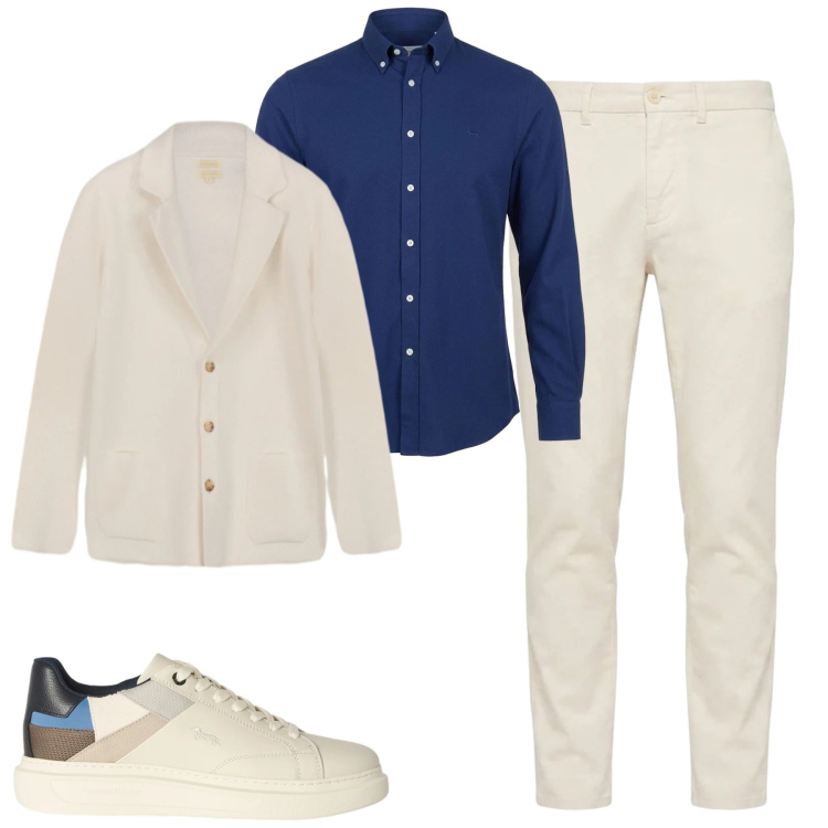 Outfit uomo - City. Stile Urban per Tutti i giorni. Abbinamento con sneakers, pantaloni, camicie, cardigans.