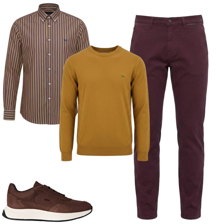 Outfit uomo - City. Stile Urban per Tutti i giorni. Abbinamento con sneakers, pantaloni, camicie, maglieria.