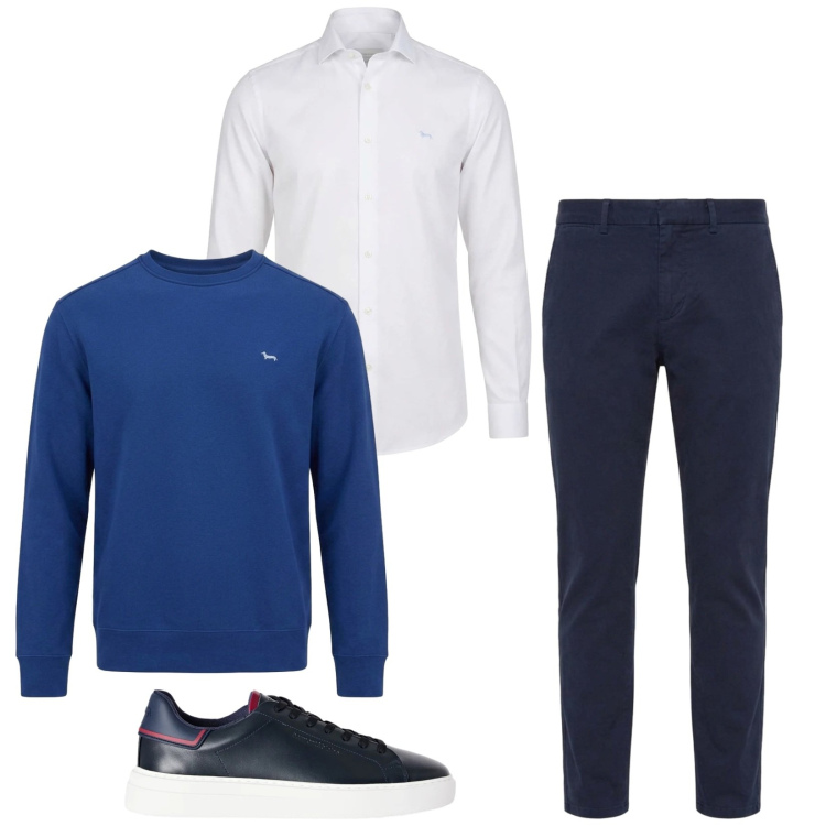 Outfit uomo - Casual 026. Stile Trendy per Tutti i giorni. Abbinamento con sneakers, pantaloni, camicie, felpe.
