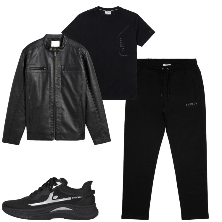 Outfit uomo - Fall. Stile Casual per Tutti i giorni. Abbinamento con sneakers, pantaloni, t-shirt, giacche.