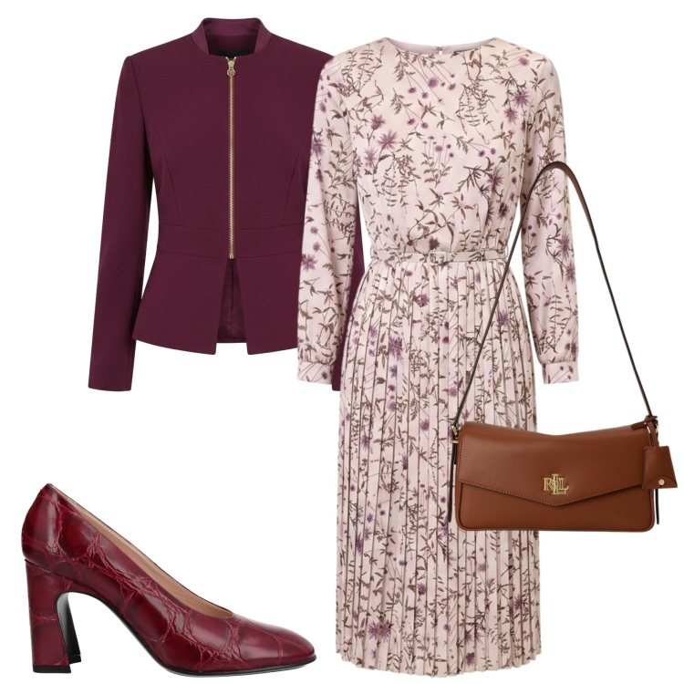 Outfit donna - Rinascimento. Stile Chic per Cerimonia. Abbinamento con borse a spalla, vestiti midi/longuette, blazer, décolleté.