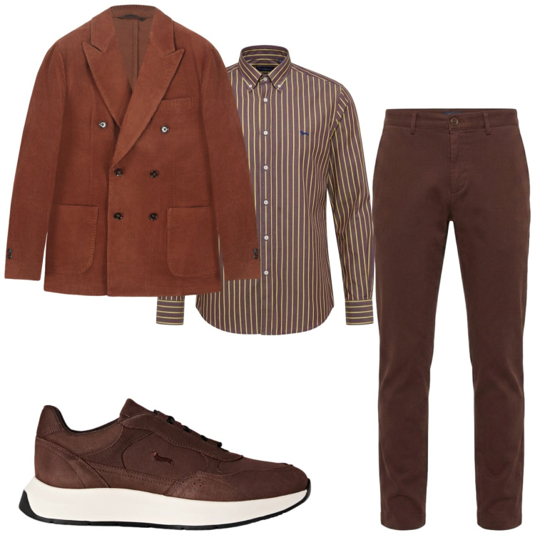 Outfit uomo - Total look #2483162. Stile Business/Elegante per Serata speciale. Abbinamento con sneakers, pantaloni, camicie, giacche.