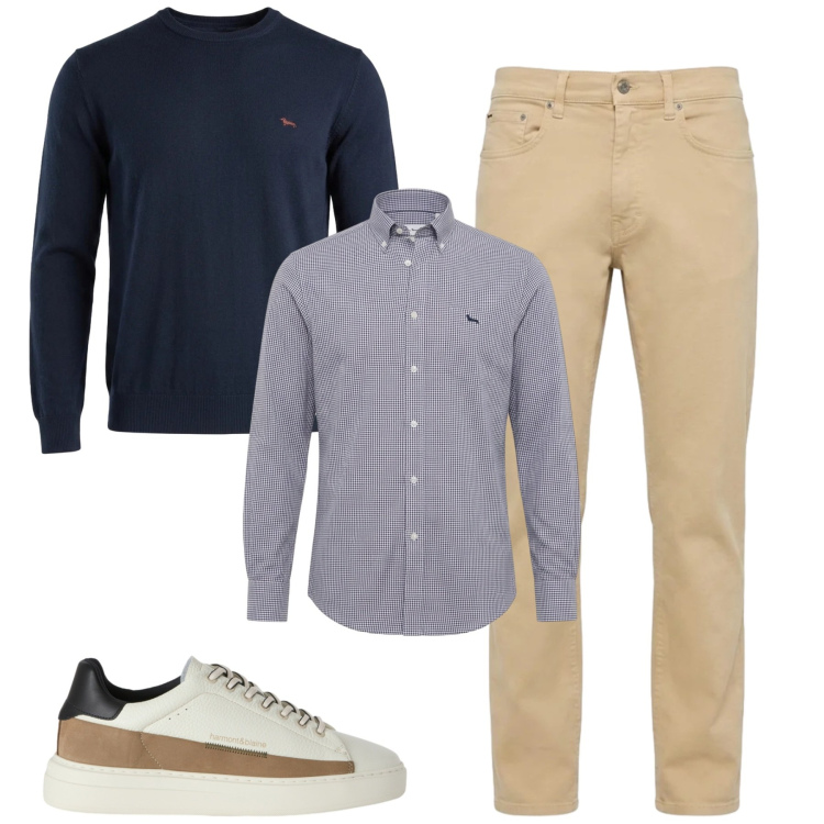 Outfit uomo - City. Stile Urban per Tutti i giorni. Abbinamento con sneakers, pantaloni, camicie, maglieria.