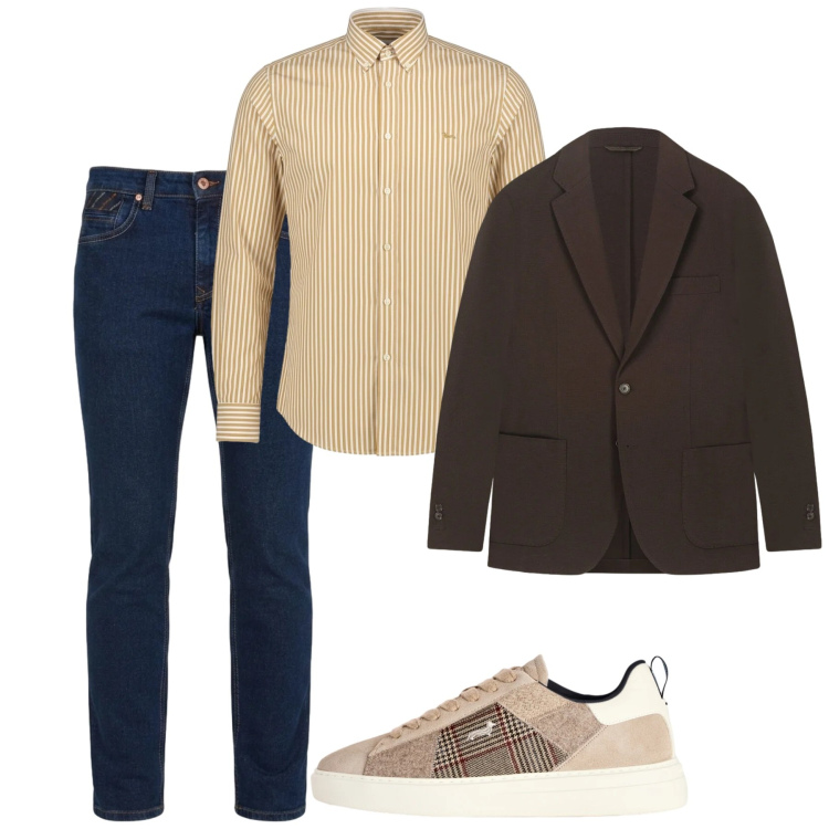 Outfit uomo - Settembre. Stile Casual per Tutti i giorni. Abbinamento con sneakers, jeans, camicie, giacche.