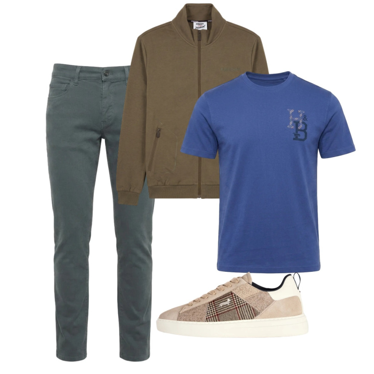 Outfit uomo - Settembre. Stile Casual per Tutti i giorni. Abbinamento con sneakers, jeans slim fit, t-shirt, felpe.