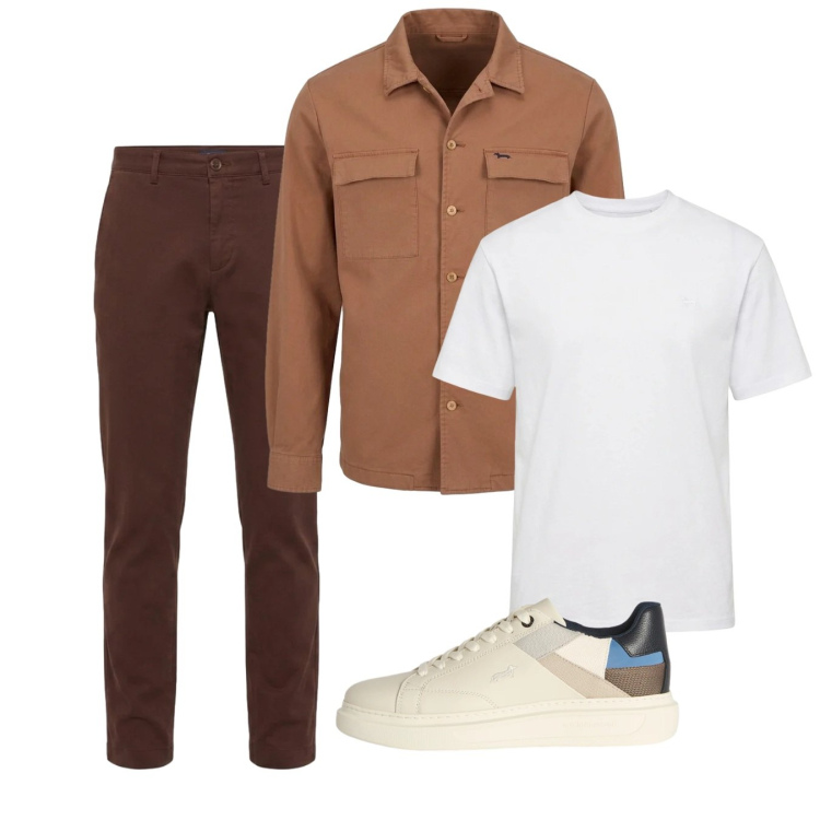 Outfit uomo - Settembre. Stile Casual per Tutti i giorni. Abbinamento con sneakers, pantaloni, cappotti, t-shirt.