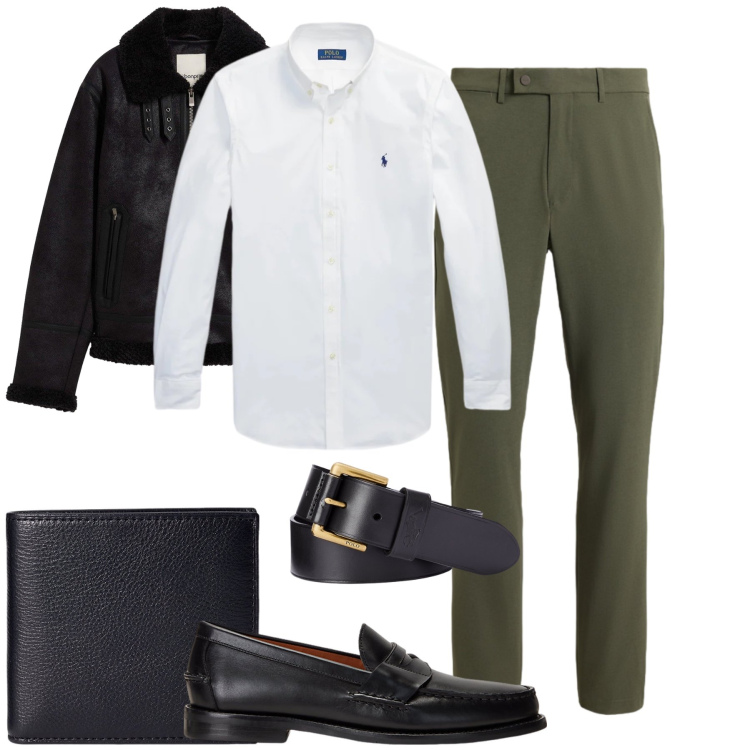 Outfit uomo - Total look #2483541. Stile Business/Elegante per Ufficio. Abbinamento con scarpe stringate, portafogli, pantaloni, cinture, camicie, giacche.