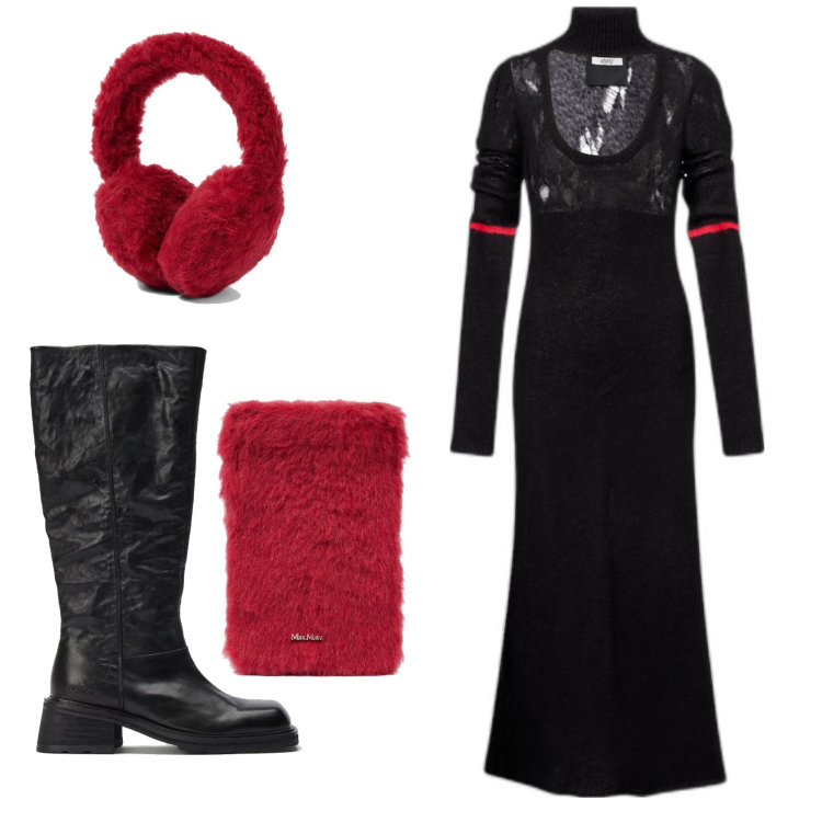 Outfit femme - Robe Didu. Style Urban pour Soirée dehors. Assortir avec bottes, chapeaux, robes longues, pochette.