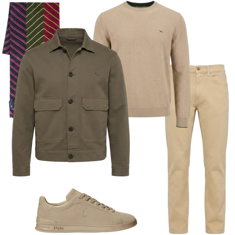Outfit uomo - La field jacket. Stile Urban per Tutti i giorni. Abbinamento con pantaloni, maglieria, cappotti, sciarpe, sneakers.