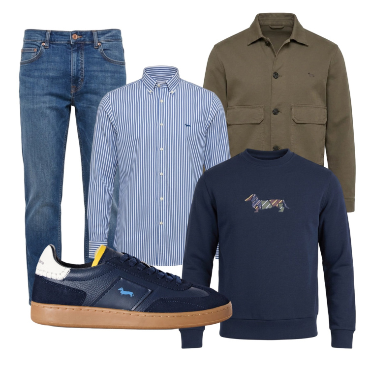 Outfit uomo - Trendy per il weekend. Stile Trendy per Tutti i giorni. Abbinamento con felpe, cappotti, camicie, sneakers, jeans.