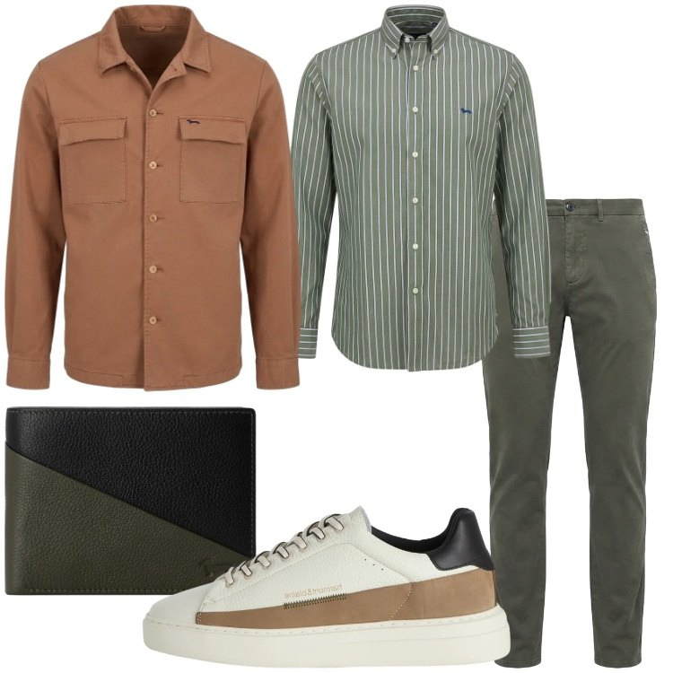 Outfit uomo - The New Everyday - Harmont & Blaine. Stile Urban per Ufficio. Abbinamento con sneakers, camicie, pantaloni, cappotti, portafogli.