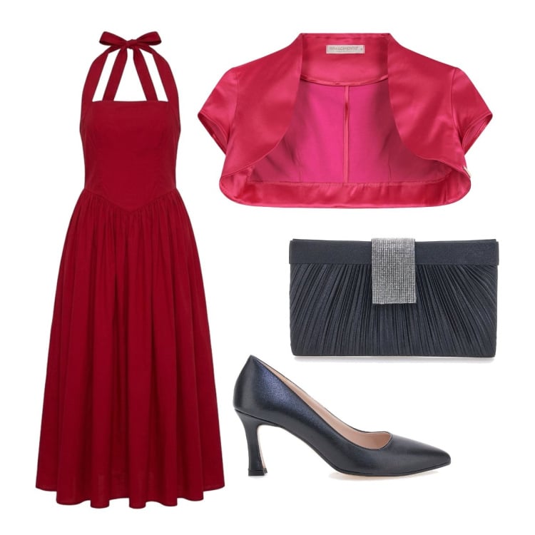 Outfit donna - I miei primi 60anni. Stile Chic per Cerimonia. Abbinamento con vestiti lunghi, bolero, pochette, décolleté.