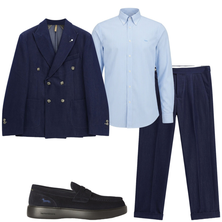 Outfit uomo - Evento mondano. Stile Business/Elegante per Cerimonia. Abbinamento con pantaloni, giacche, scarpe stringate, camicie.
