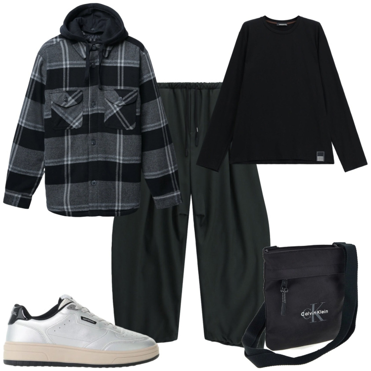 Outfit uomo - Urban ogni giorno. Stile Urban per Tutti i giorni. Abbinamento con t-shirt, sneakers, pantaloni, giacche, borse sportive.