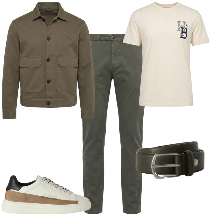 Outfit uomo - Casual ufficio tempo libero. Stile Casual per Tutti i giorni. Abbinamento con sneakers, t-shirt, cappotti, pantaloni, cinture.