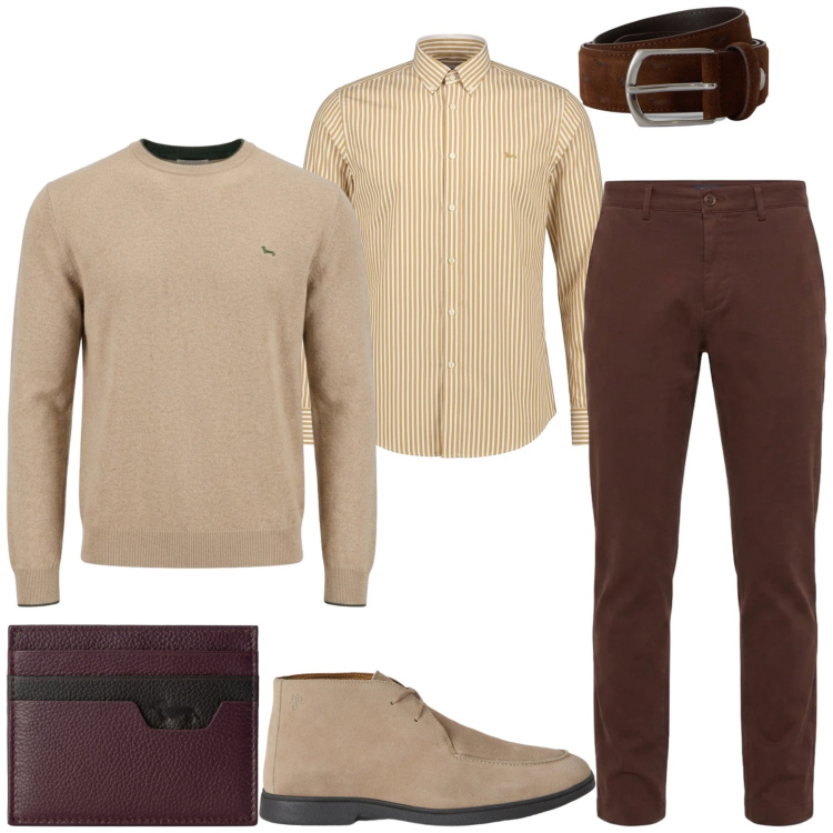 Outfit uomo - The New Everyday. Stile Casual per Tutti i giorni. Abbinamento con cinture, maglieria, pantaloni, stivali e stivaletti, camicie, portafogli.