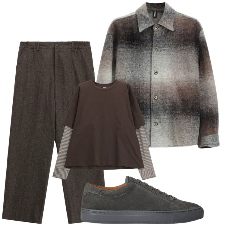 Outfit uomo - New trendy. Stile Trendy per Tutti i giorni. Abbinamento con t-shirt, pantaloni, cappotti, sneakers.