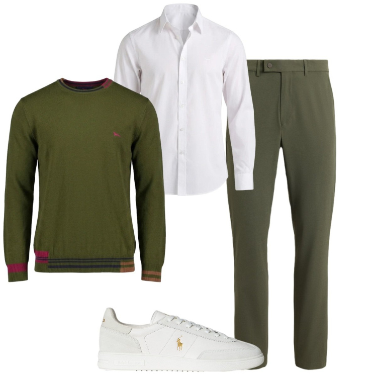 Outfit uomo - Centro commerciale. Stile Trendy per Tutti i giorni. Abbinamento con camicie, maglieria, sneakers, pantaloni.