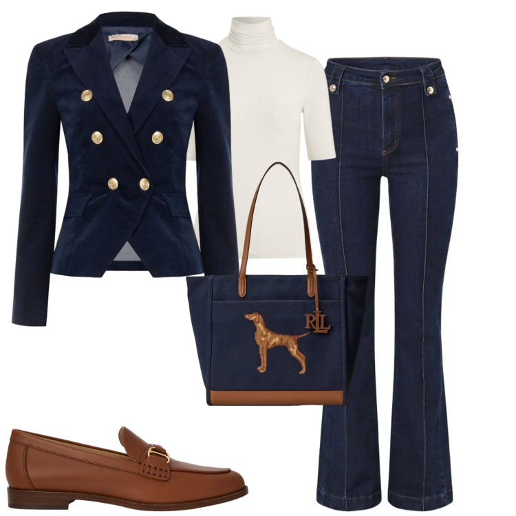 Outfit donna - La giacca in velluto. Stile Chic per Tutti i giorni. Abbinamento con t-shirt, borse tote, mocassini, blazer, jeans.