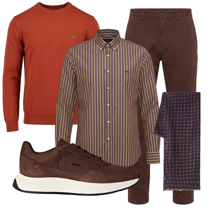 Outfit uomo - The New Everyday - Harmont & Blaine. Stile Trendy per Tutti i giorni. Abbinamento con sneakers, pantaloni, maglieria, camicie, sciarpe.