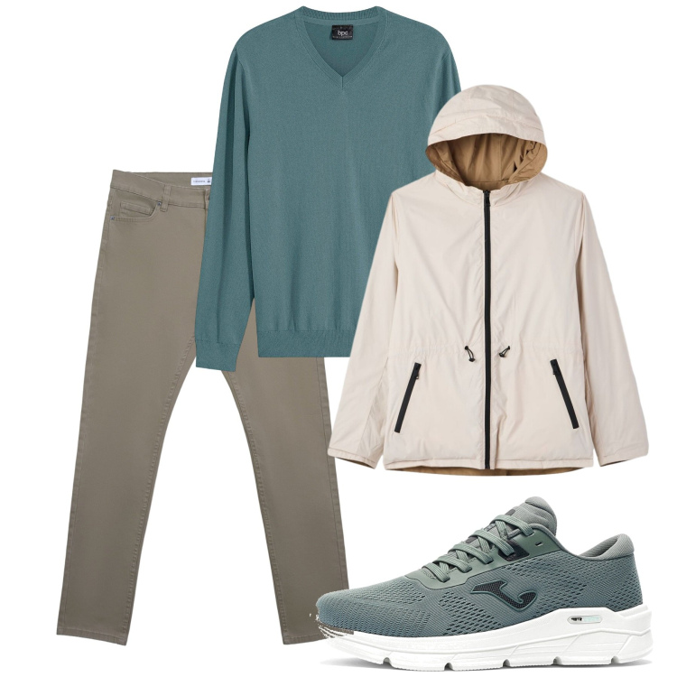 Outfit uomo - Weekend. Stile Casual per Tutti i giorni. Abbinamento con pantaloni skinny, giacche, maglieria, sneakers.