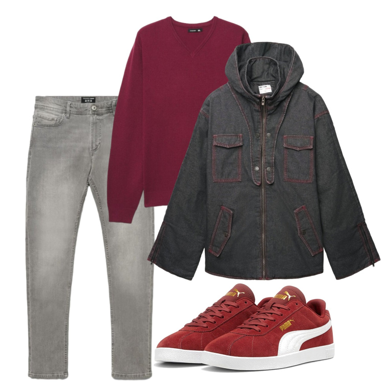Outfit uomo - La Field Jacket. Stile Casual per Tutti i giorni. Abbinamento con giacche, jeans skinny, maglieria, sneakers.