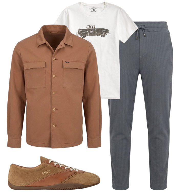 Outfit uomo - City. Stile Urban per Tutti i giorni. Abbinamento con pantaloni, cappotti, t-shirt, sneakers.