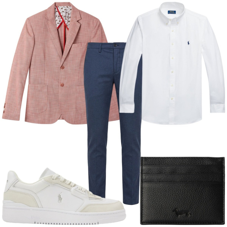 Outfit uomo - Total look #2487147. Stile Casual per Tutti i giorni. Abbinamento con pantaloni, portafogli, sneakers, camicie, giacche.