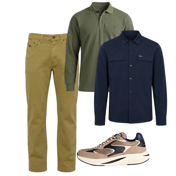 Outfit uomo - The New Everyday - Harmont & Blaine. Stile Casual per Tutti i giorni. Abbinamento con jeans, polo, sneakers, cappotti.