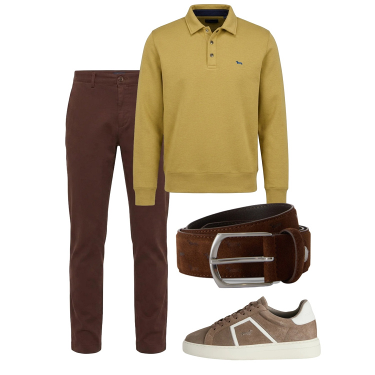 Outfit uomo - The New Everyday - Harmont & Blaine. Stile Casual per Tutti i giorni. Abbinamento con cinture, sneakers, pantaloni, felpe.