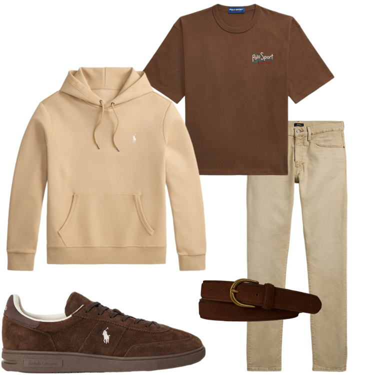 Outfit uomo - Jeans e felpa. Stile Casual per Tutti i giorni. Abbinamento con jeans, cinture, sneakers, felpe con cappuccio, t-shirt.