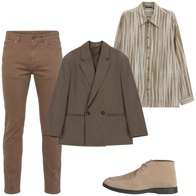 Outfit uomo - Total look #2487714. Stile Trendy per Serata speciale. Abbinamento con stivali e stivaletti, pantaloni, camicie, giacche.