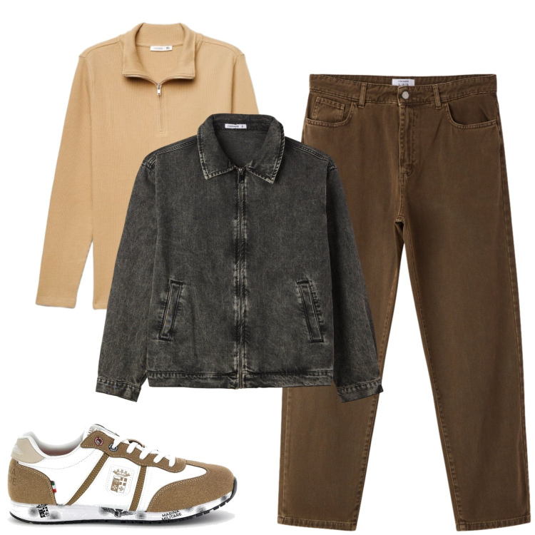 Outfit uomo - Fall. Stile Casual per Tutti i giorni. Abbinamento con cappotti, pantaloni, felpe, sneakers.