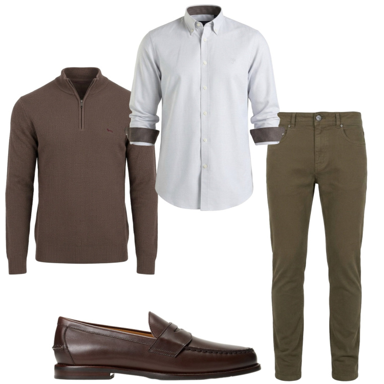 Outfit uomo - Harmont & Blaine. Stile Business/Elegante per Ufficio. Abbinamento con pullovers, pantaloni, camicie, scarpe stringate.