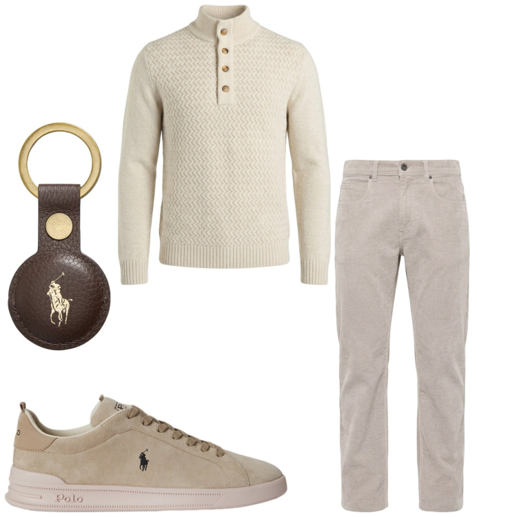 Outfit uomo - Harmont & Blaine. Stile Casual per Tutti i giorni. Abbinamento con pullovers, pantaloni, sneakers, portachiavi.