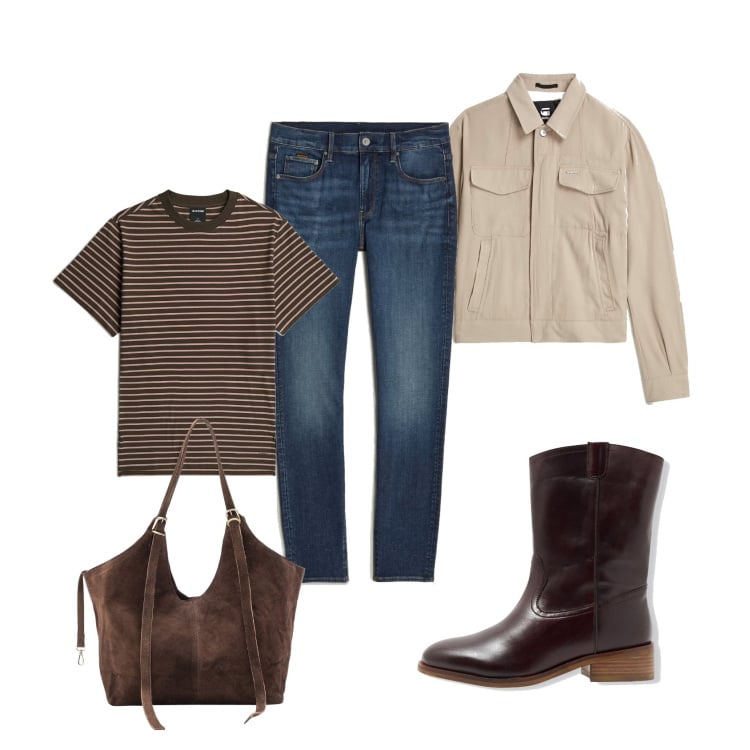 Outfit femme - Bottines Promod. Style Basique pour Tous les jours. Assortir avec blazers, sacs tote, t-shirts, jean skinny, bottes.