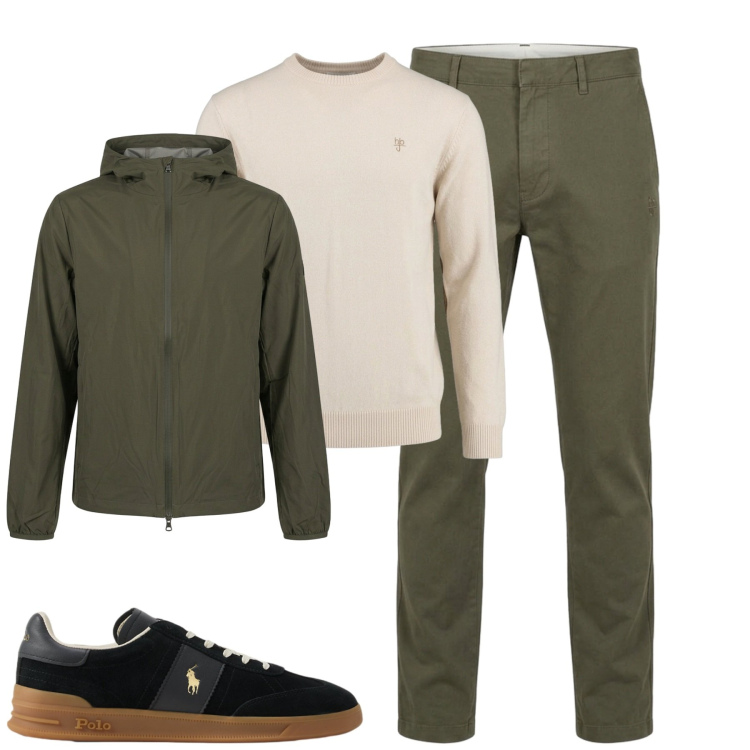 Outfit uomo - City. Stile Urban per Tutti i giorni. Abbinamento con pantaloni, maglieria, sneakers, giacche.