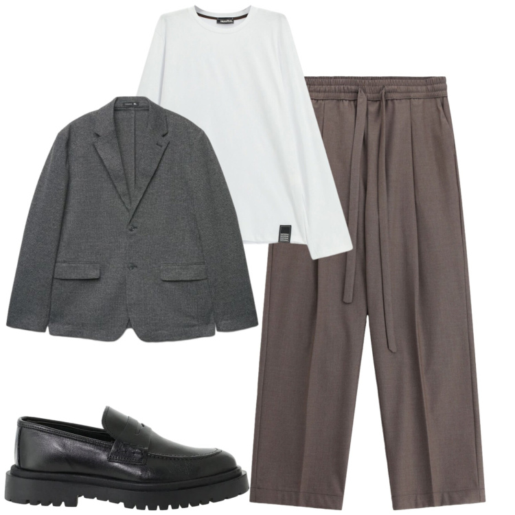 Outfit uomo - Imperial. Stile Trendy per Tutti i giorni. Abbinamento con scarpe stringate, pantaloni, t-shirt, giacche.