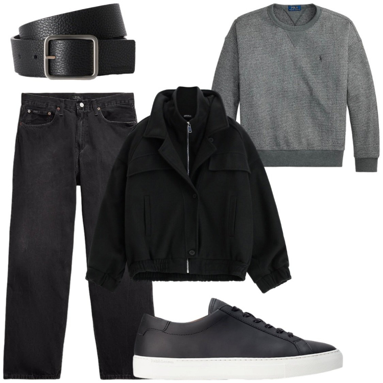 Outfit uomo - Bomber. Stile Trendy per Tutti i giorni. Abbinamento con cinture, bomber, sneakers, jeans, felpe.