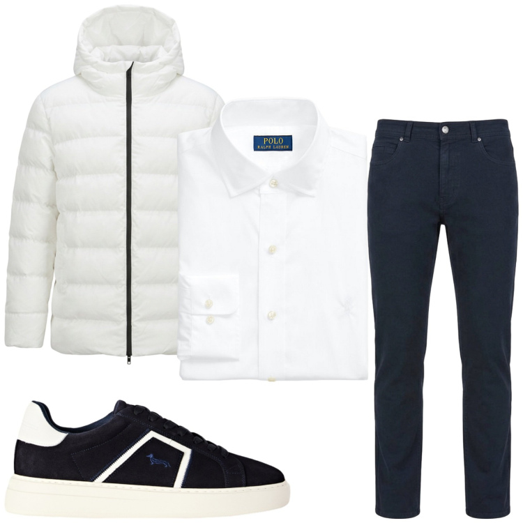 Outfit uomo - Total look #2488533. Stile Trendy per Serata speciale. Abbinamento con sneakers, pantaloni, camicie, giacche.
