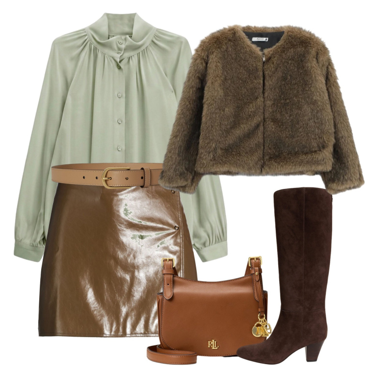 Outfit donna - Lo stile “Ladylike” - @tiffany22. Stile Chic per Tutti i giorni. Abbinamento con camicie, borse a tracolla, cinture, stivali, blazer, minigonne.