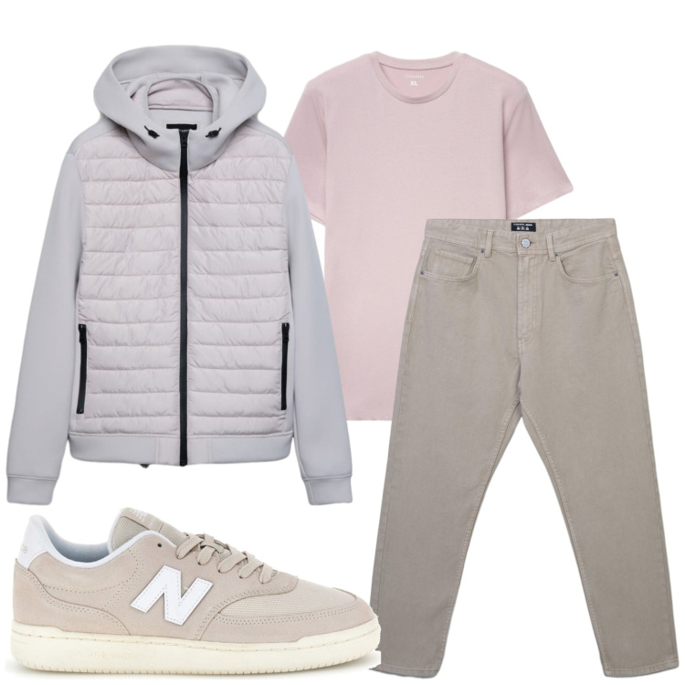 Outfit uomo - Total look #2488897. Stile Casual per Tutti i giorni. Abbinamento con jeans, giacche, t-shirt, sneakers.