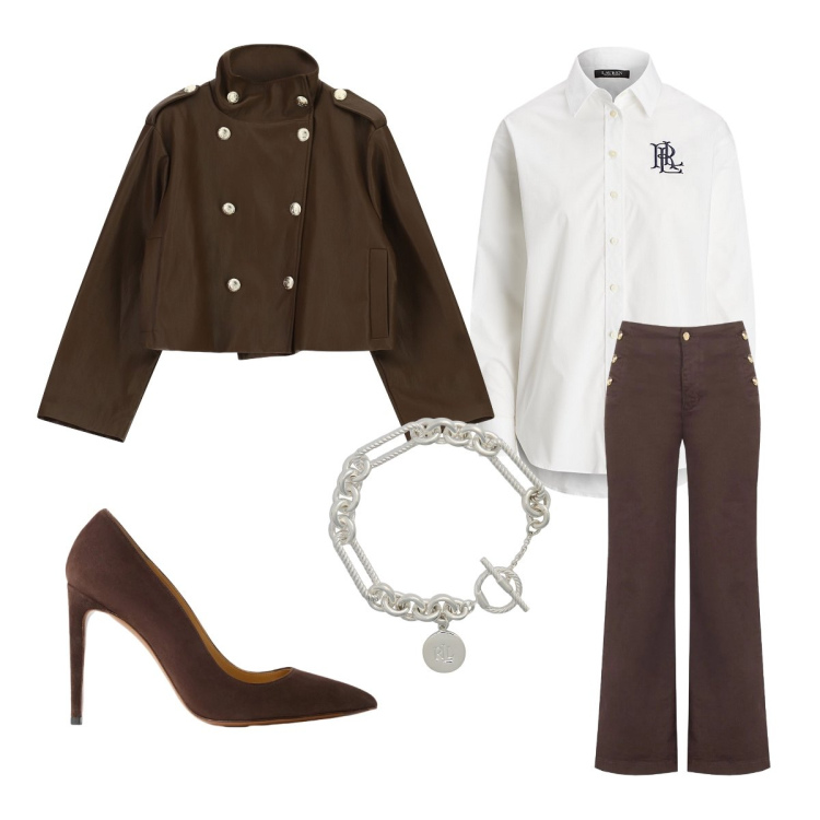 Outfit donna - Trench oversize gioco delle proporzioni. Stile Urban per Tutti i giorni. Abbinamento con camicie, décolleté, braccialetti, pantaloni, trench.