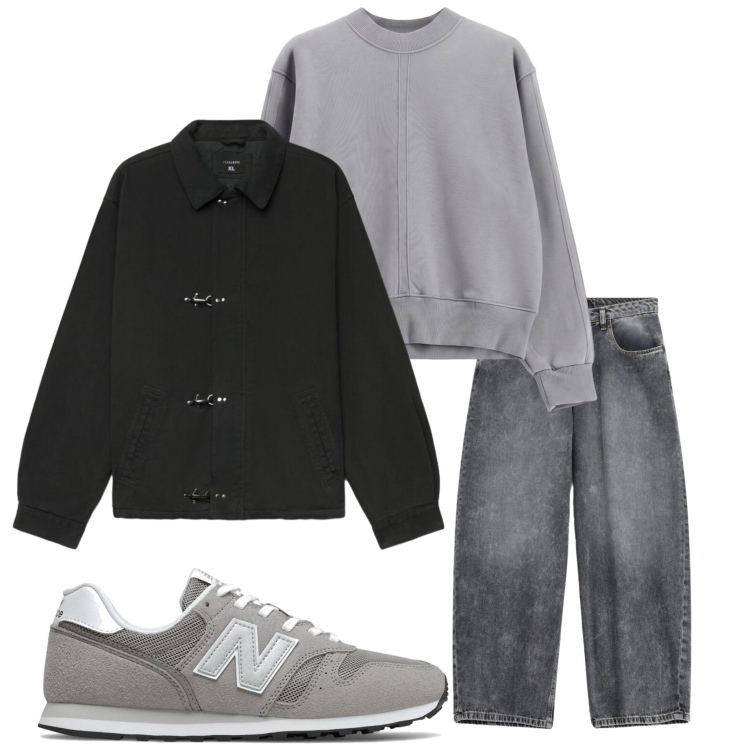 Outfit uomo - Urban autunnale. Stile Urban per Tutti i giorni. Abbinamento con jeans, felpe, cappotti, sneakers.