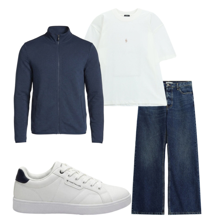 Outfit uomo - Casual tutti i giorni. Stile Casual per Tutti i giorni. Abbinamento con t-shirt, jeans, sneakers, giacche.