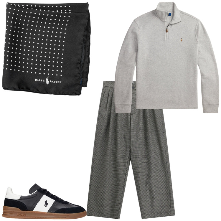 Outfit uomo - Total look #2489860. Stile Trendy per Serata speciale. Abbinamento con pantaloni, giacche, sneakers, pullovers.