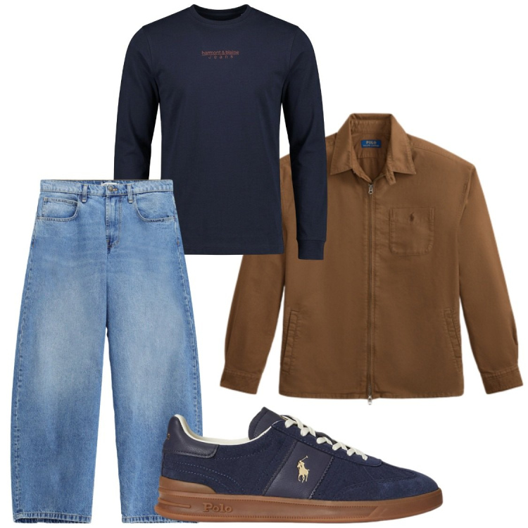Outfit uomo - Giacche comode. Stile Trendy per Tutti i giorni. Abbinamento con t-shirt, jeans, cappotti, sneakers.