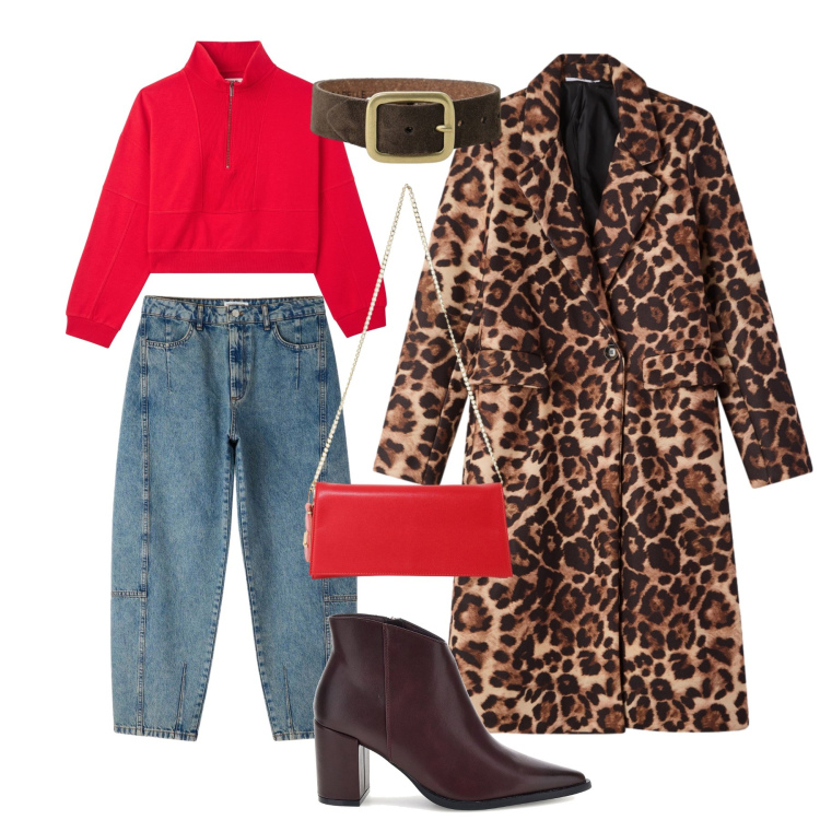 Outfit donna - Redpassione. Stile Casual chic per Tutti i giorni. Abbinamento con borse a tracolla, braccialetti, felpe, jeans, cappotti, stivaletti.